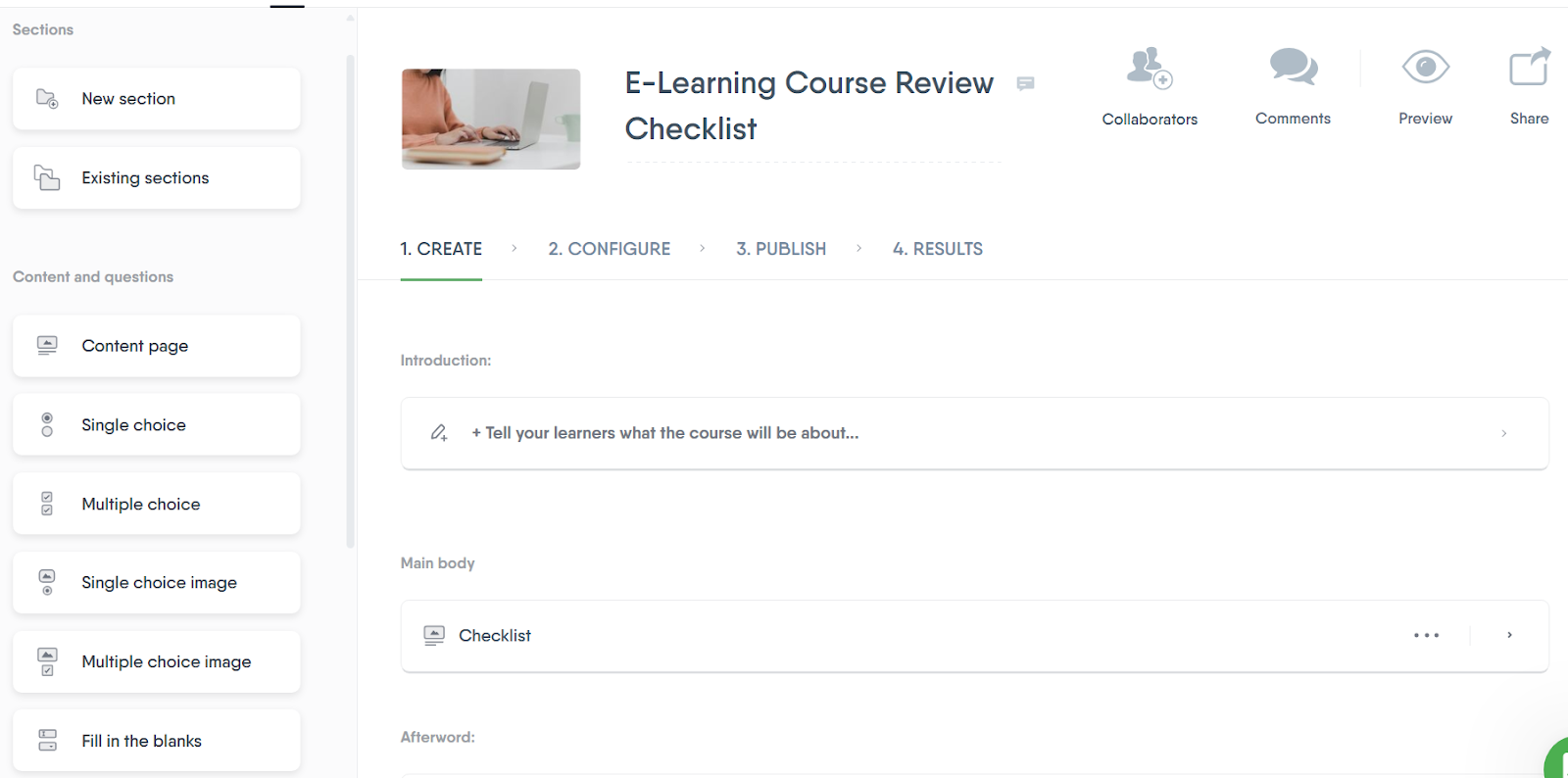 Easy Generator course creation platform